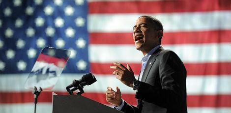Obama é o segundo presidente democrata a obter a reeleição desde a 2ª Guerra / Foto: AFP