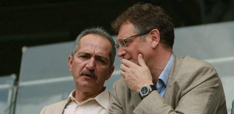 Aldo Rebelo (esquerda) e Jérome Valcke não puderam visitar o Maracanã / 