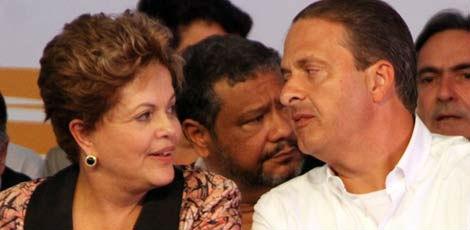 Possíveis candidatos em 2014, Dilma e Eduardo prometeram construção de barragem / Foto: JC Imagem