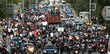 No dia 21 de janeiro cerca de 1,5 mil militares fizeram uma passeata no Recife / Foto: Edmar Melo/JC Imagem