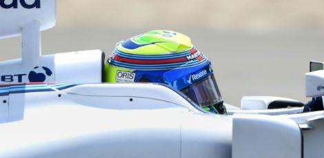 Massa (Williams) conseguiu a quarta posição. Já o outro brasileiro Felipe Nasr (Sauber), larga na nona posição. / Foto: Johannes Eisele/AFP