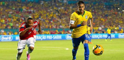 Jogador foi o destaque do Brasil na primeira partida da Copa América, marcando um gol e dando passe para outro / Foto: AFP