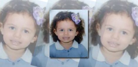 Hilda Beatriz, de apenas três anos, foi levada da casa das tias / Foto: Montagem / JC Imagem