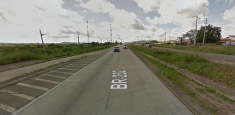 O acidente aconteceu no quilômetro 70,5 da BR-232. / Foto: Google Street View