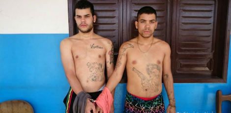 Foram presos os dois agressores (foto) e o autor das imagens / Foto: divulgação/PM