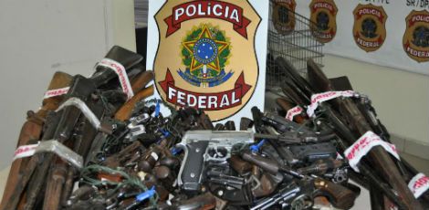 A PF também recebe armas de brinquedo, simulacros e armas artesanais ou de fabricação caseira, mas sem o pagamento de indenização / Foto: Divulgação/Polícia Federal