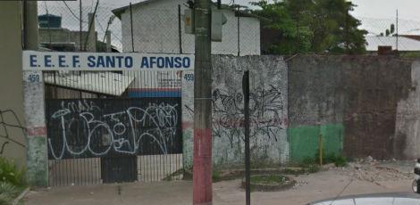 Eduardo Souza Cordeiro estudava na Escola Estadual Santo Afonso, no bairro do Telégrafo / Foto: Reprodução / Google Maps