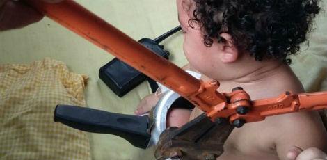 A mãe da criança estava arrumando a casa no momento do ocorrido / Foto: Divulgação/Corpo de Bombeiros