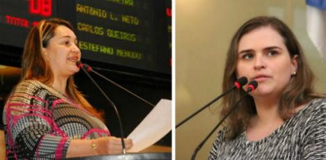 Apesar das divergências políticas, Aline Mariano e Marília Arraes afirmam que são amigas / Fotos: Câmara do Recife/Divulgação