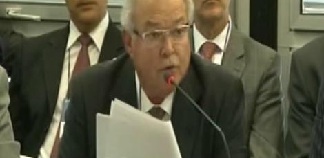 Emílio Odebrecht também negou corrupção na Petrobras e argumentou que não foi o filho, Marcelo, o responsável pelos pagamentos não contabilizados da empresa / Reprodução/Fórum Nacional INAE
