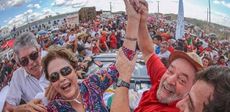 Grande ato na Paraíba, em Monteiro, contou com milhares de militantes do PT / Foto: Ricardo Stuckert/Instituto Lula