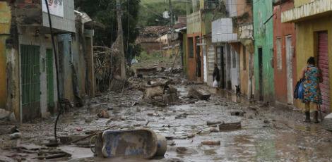 Catende, na Mata Sul, foi uma das cidades mais atingidas pela chuva / Foto: Diego Nigro/JC Imagem