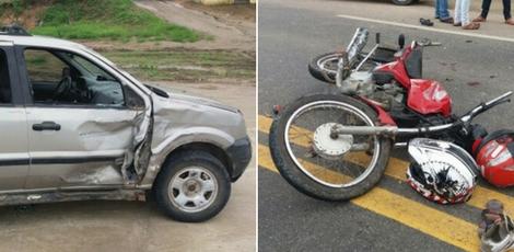 A colisão aconteceu na transversal da BR 104, Km 79 / Foto: Divulgação/Polícia Rodoviária Federal