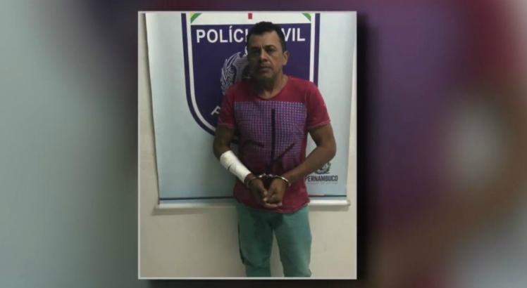 Ex-policial foi preso em Vitória de Santo Antão / Foto: Reprodução/TV Jornal