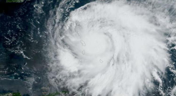 Olho do furacão Maria nas ilhas do Caribe / Foto: ABr