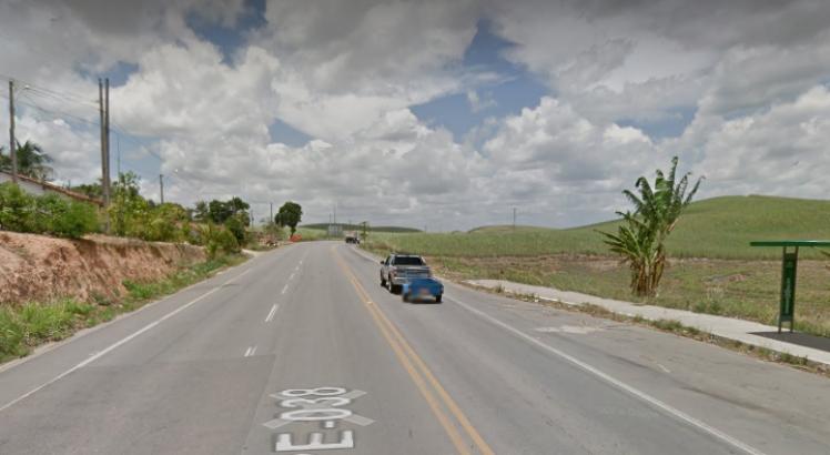 O acidente ocorreu nas proximidades do engenho Boa Cica / Foto: Reprodução/ Google Street View