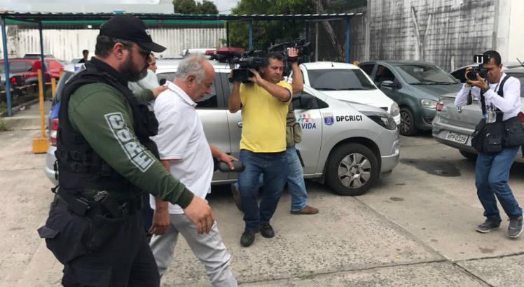 Gislan foi preso na manhã desta sexta-feira / Foto: Rafael Carneiro/Rádio Jornal