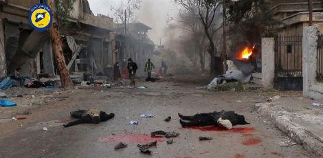 HO / SYRIAN CIVIL DEFENCE IN ALEPPO / AFP
