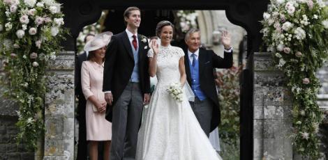 Pippa Middleton, irmã de Kate Middleton, se casa na Grã-Bretanha