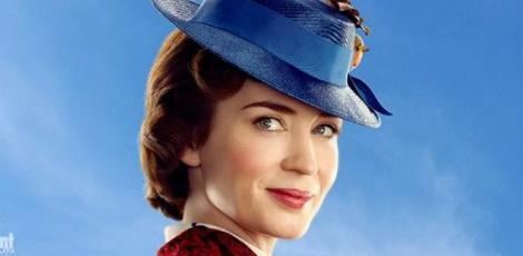 Emily Blunt aparece como Mary Poppins em foto do novo filme