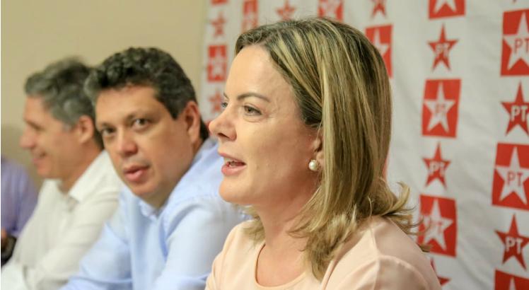 'Marcinho VP é um criminoso e deu entrevista. O presidente Lula não pode dar entrevista?', questionou Gleisi Hoffmann / Foto: Arthur Marrocos/PT