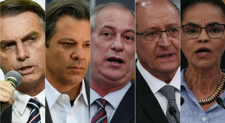 A maior rejeição é de Jair Bolsonaro - 44% dos ouvidos afirmam que não votariam no candidato 