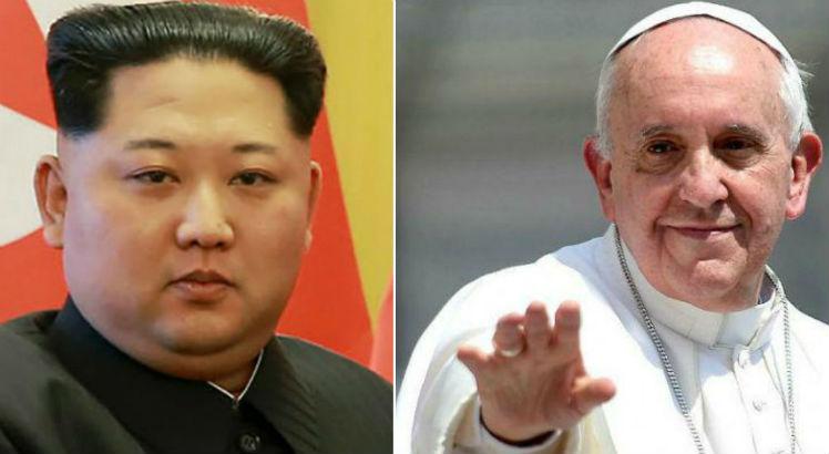 Kim Jong Un quer que Papa visite a Coreia do Norte