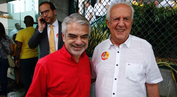 Jarbas e Humberto durante a campanha ao Senado / Foto: Léo Motta/ JC Imagem
